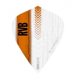 Feathers Target Darts Rvb vision ultra white orange kite 332030