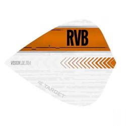 Feathers Target Darts Rvb vision ultra white orange kite 332030