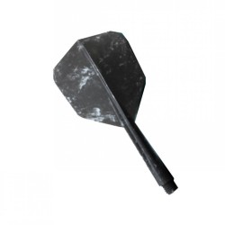Feathers Condor Flights black marble shape short 21.5mm Three of you.
