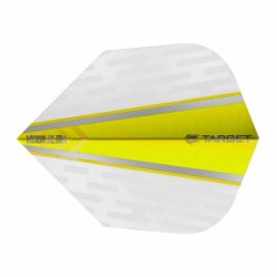 Feathers Target Darts It's called Vision Ultra White Wing Yellow No6 331620