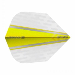 Fülle Target Darts Vision Ultra Weiß Wing Gelb Nr. 6 331620