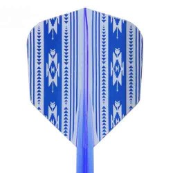 Plumas Condor Flights Native America Blue Shape Media 27.5mm Três de vocês.