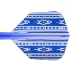 Plumas Condor Flights Native America Blue Shape Media 27.5mm Três de vocês.