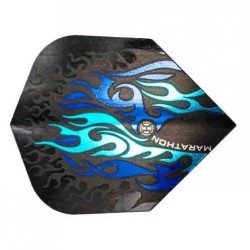 Plumas Harrows Darts Flights Marathon Standard Fire Blue  1519