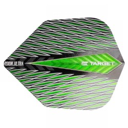 Feathers Target Darts It's called Vision Ultra Quartz No. 6 Shape Green 331700