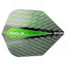 Feathers Target Darts It's called Vision Ultra Quartz No. 6 Shape Green 331700