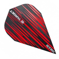 Plumas Target Darts Visão Ultra Espectro Vapor Vermelho 332370