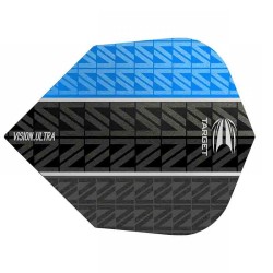 Plumas Target Darts Voos Vision Ultra Blue Vapor 8 Negro No6 332480