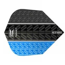 Plumas Target Darts Voos Vision Ultra Blue Vapor 8 Negro No6 332480