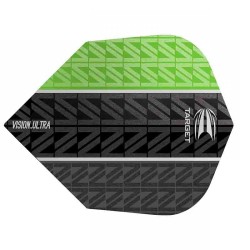 Feathers Target Darts Flights vision ultra green vapor 8 black no 6 332460