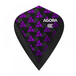 Plumas Target Darts Agora Ultra Ghost + Purple Kite 332700