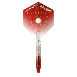 Elemente Firestorm Unicorn Darts Packung Rot 74705