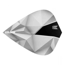 Feathers Target Darts This is Shard Ultra Chrome Arctic Kite Flights 333050