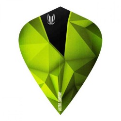 Feathers Target Darts This is Shard Ultra Chrome Green Kite Flights 333110