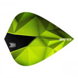 Feathers Target Darts This is Shard Ultra Chrome Green Kite Flights 333110