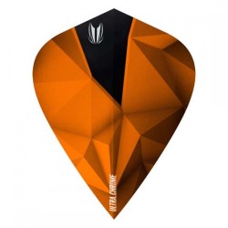 Plumas Target Darts Shard Ultra Chrome Orange Kite Flights  333070