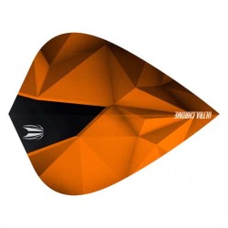 Feathers Target Darts This is Shard Ultra Chrome Orange Kite Flights 333070