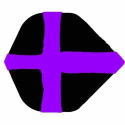 Ruthless Hivis Standard Cross Purple