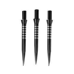 Points Winmau Free Flo Point Black Re Grooved 8329