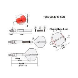 Shaft reeds Cuesoul It's a white 37mm Csdf-ak7+2