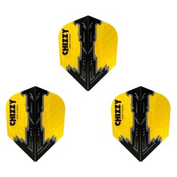 Feathers Harrows Darts Flights Prime Chizzy Yellow Black 7531