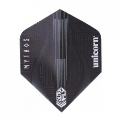 Feathers Flights Unicorn Darts Mythos Big Wing Minotaur Grey 68947