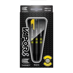 Dardo Target Darts Vapor 8 Preto Amarelo 80% 22g 100453