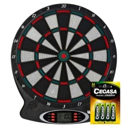 Diana Eletrônica Darts Ton Machine Winmau + Pilhas Cegasa Aa