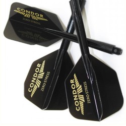 Fülle Condor Flights Shape Schwarz Logo Gold L 33.5mm