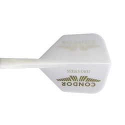 Plumas Condor Flights Logo Branco Gold Shape S 21.5mm