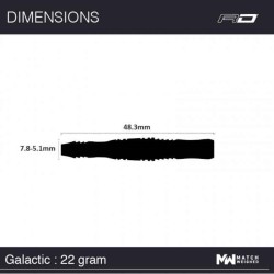 Dardo  Red Dragon Galactics 90% 22g Rdd1793