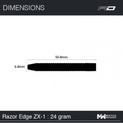 Dardo Red Dragon Razor Edge Zx-1 85% 24g Rdd1902