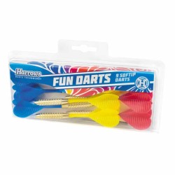 Pack Dardos Harrows Fun Darts Laton 2ba 4mm Steel Tip Set 9 Unid.