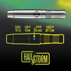 Dardo Harrows Darts Tristar Série Hailstorm 21g 90%