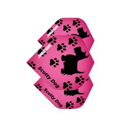 Plumas Winmau Darts Mega Standard Scotty Dog Pink  6900.225