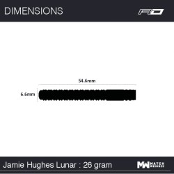 Dardo Red Dragon Jamie Hughes Lunar 50o 90% 26g Rdd2100