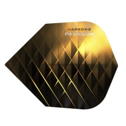 Plumas Harrows Darts Flights Paragon Negro Amarelo 7605