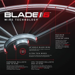 Diana Winmau Das ist Blade 6 Triple Core Dartboard 3032.