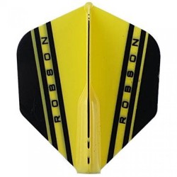 Pluma Bulls Darts Robson Padrão V Amarelo Ro-51746