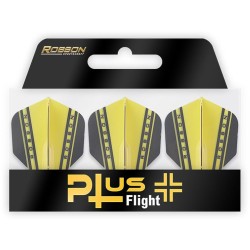 Pluma Bulls Darts Robson Padrão V Amarelo Ro-51746