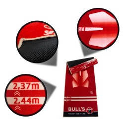 Protector Suelo Bulls Carpet Mat 180 Red Dart De  67806