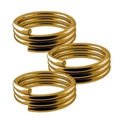 Pier 3 Unidades Dourado Stem Grip Springs 002018-09a2