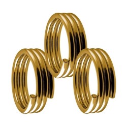 Pier 3 Unidades Dourado Stem Grip Springs 002018-09a2