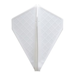 Plumas Cosmo Darts Flight Pro V-4 Branco