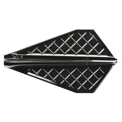 Fülle Cosmo Darts Flights Flight Pro V-1 Schwarz