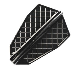 Fülle Cosmo Darts Flights Flight Pros-2 Schwarz