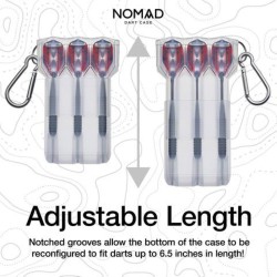 Funda Dardos Casemaster Nomad Adjustable Dart Case Clear  36-1000-19