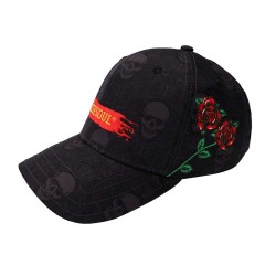 Gorra Cuesoul Darts Cap Roses Negra  Cs-mz-01