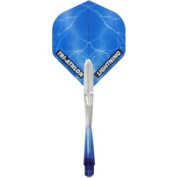 System Stäbchen + Feder Mckicks Thunder Lightning Blue Flight Shaft Set Mk-35102