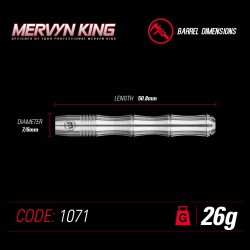 Dardo Winmau Mervyn King 26 G 90% 1071.26